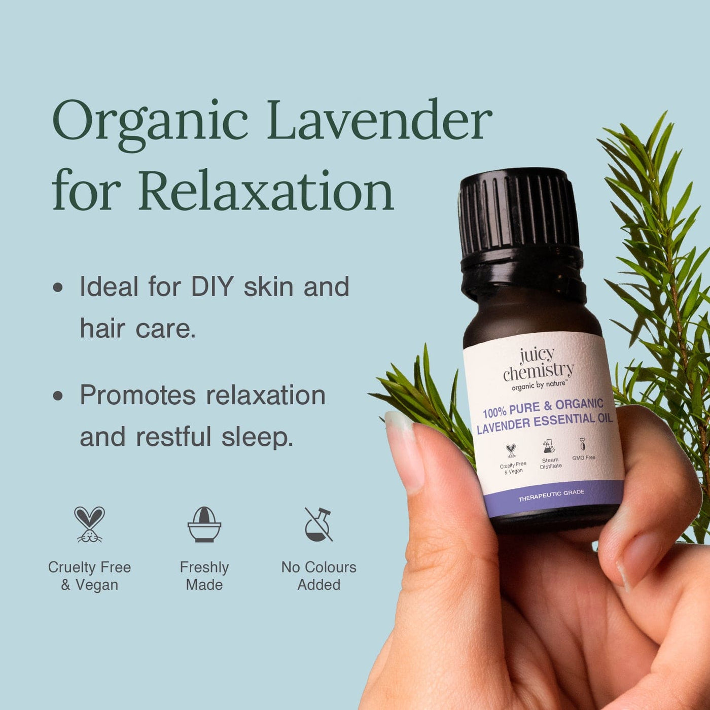 100% Pure & Organic Lavender Essential Oil thumbnail 2