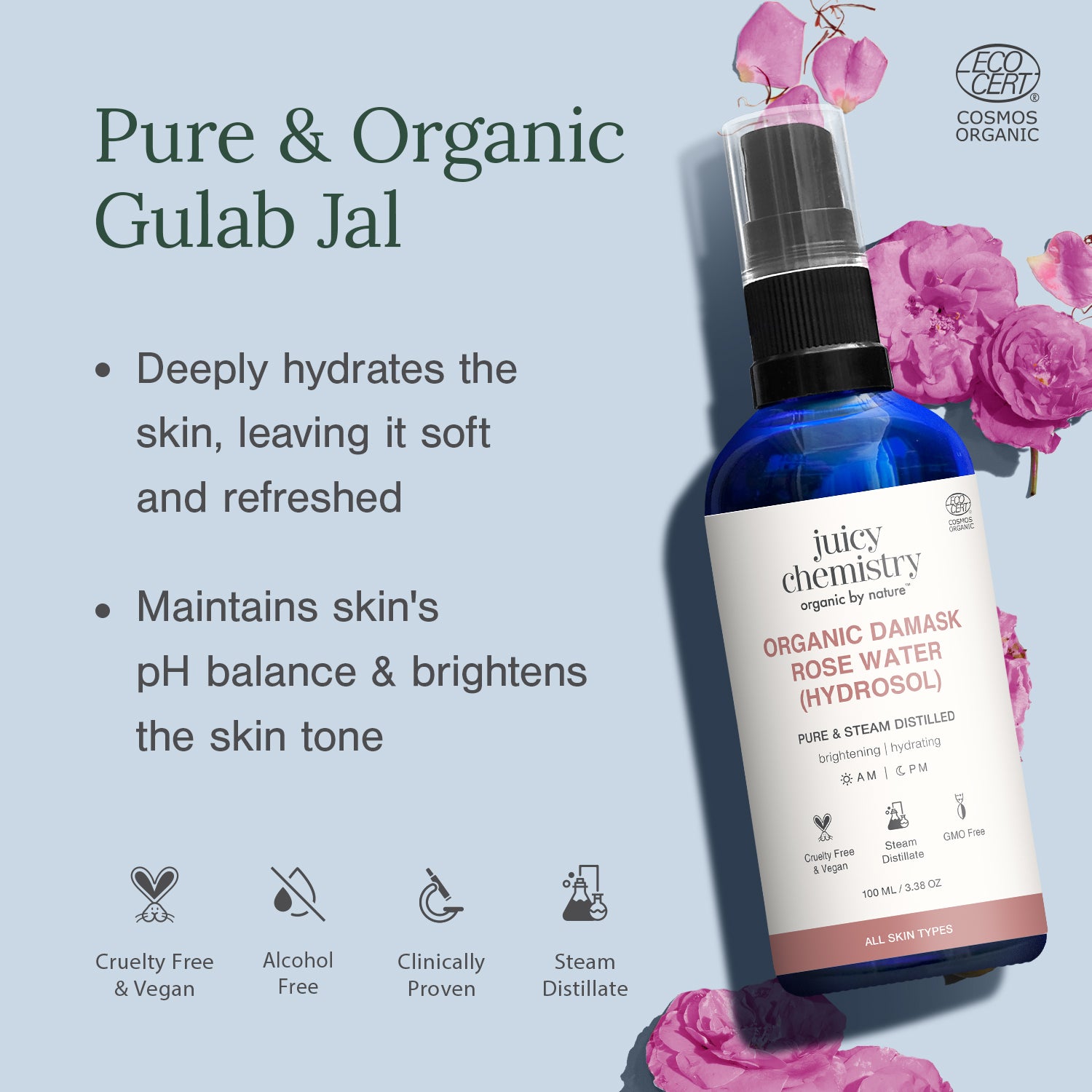 Bulgarian Rose Water (Hydrosol)