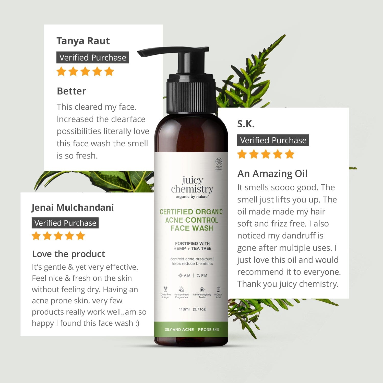 Hemp, Tea Tree and Neem Face Wash