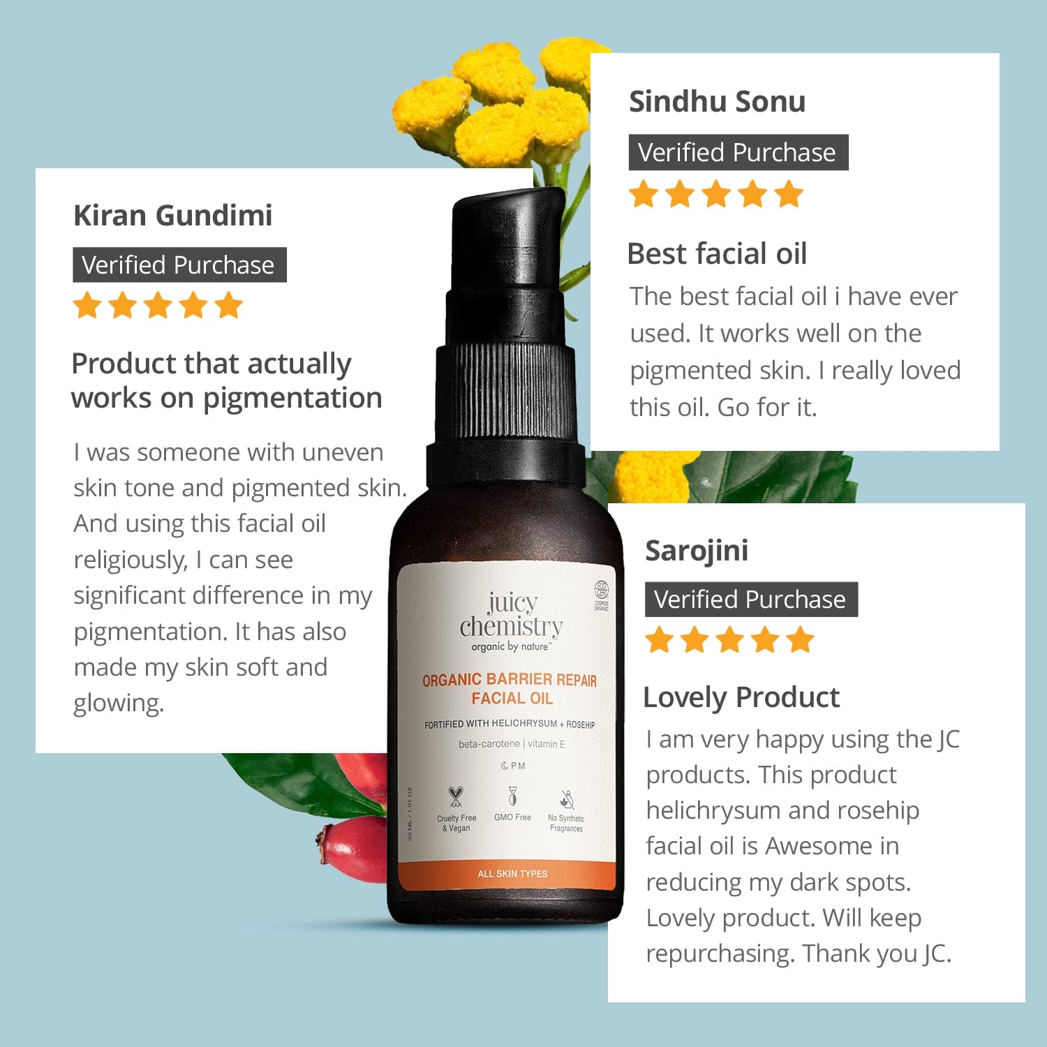 Helichrysum and Rosehip Facial Oil