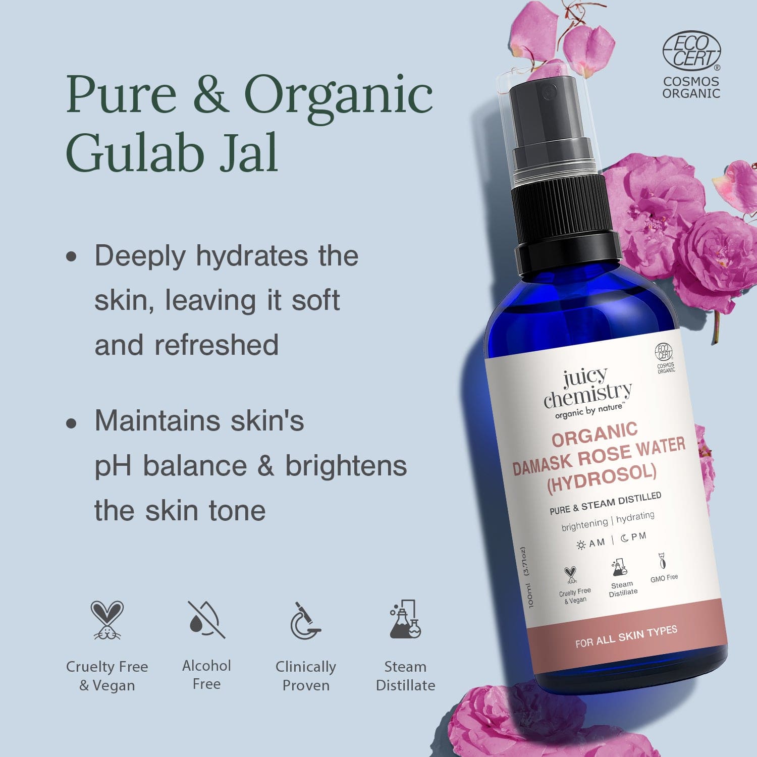 Bulgarian Rose Water (Hydrosol)