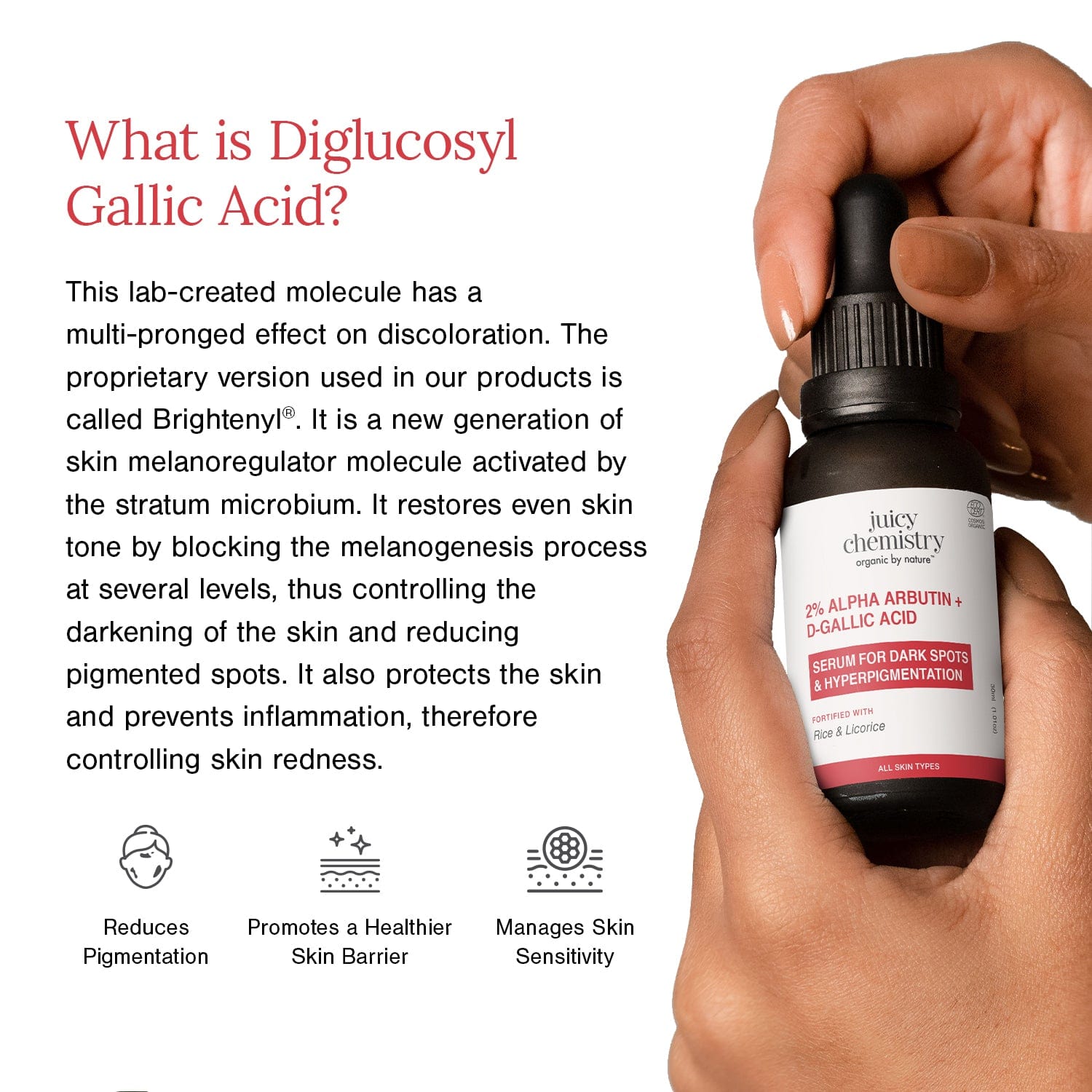 2% Alpha Arbutin + D-Gallic Acid Face Serum