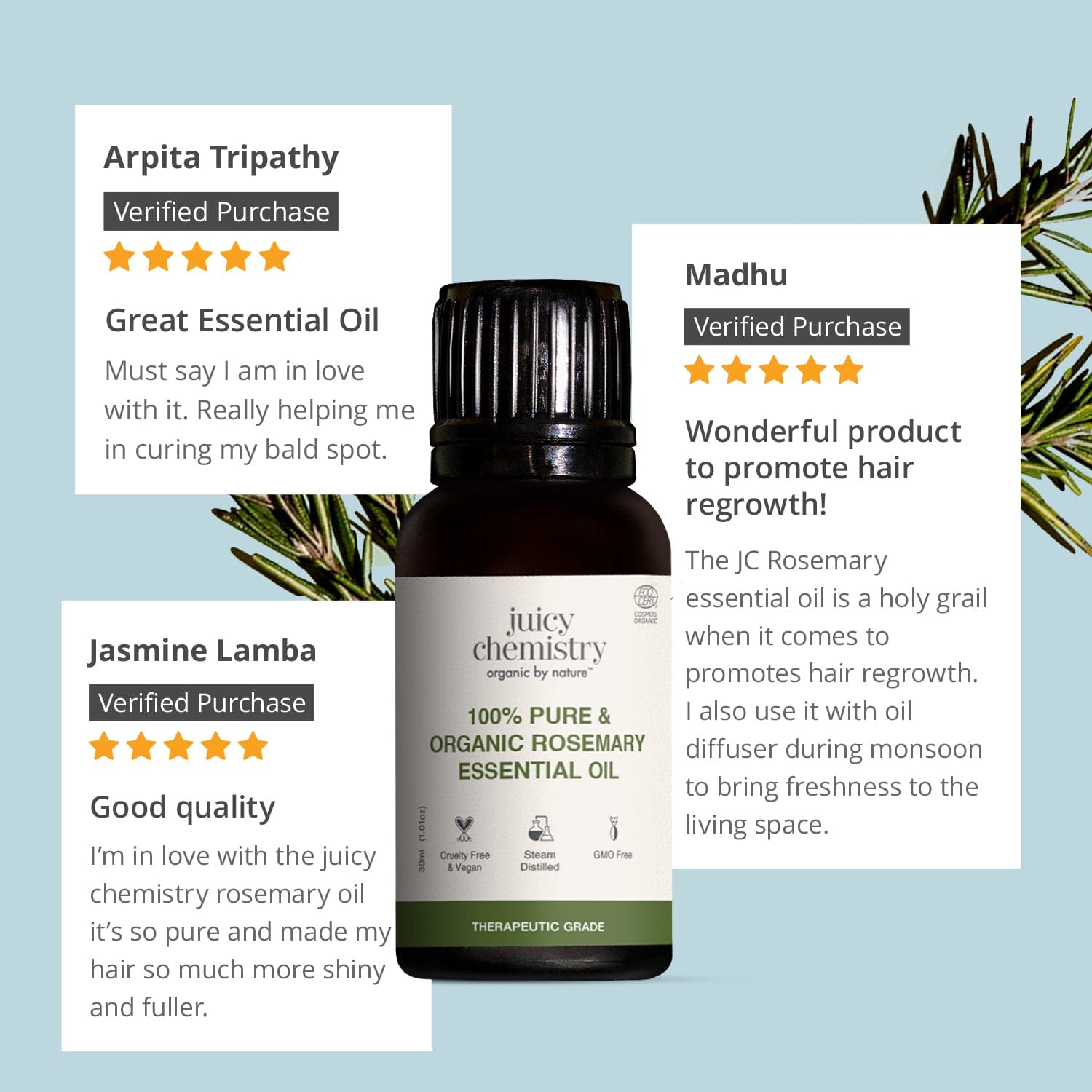 Certified Organic Rosemary Essential Oil