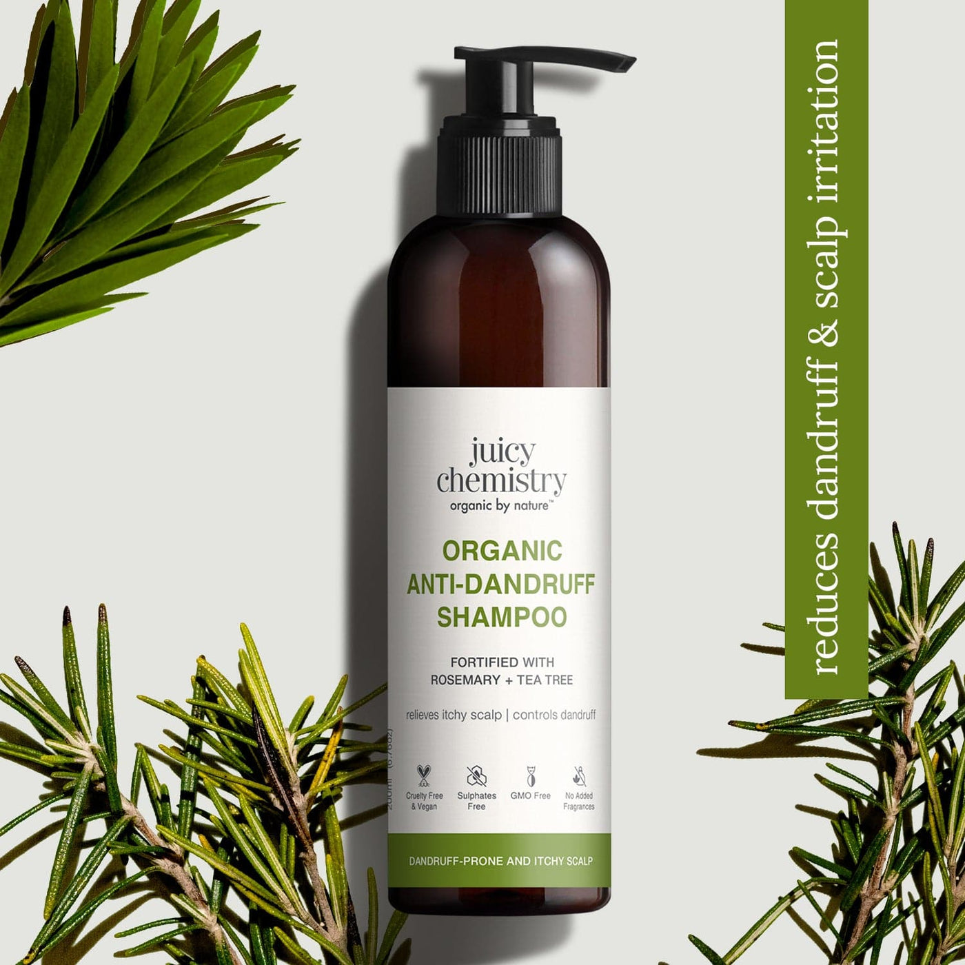 Baobab, Rosemary & Tea Tree Organic Anti Dandruff Shampoo