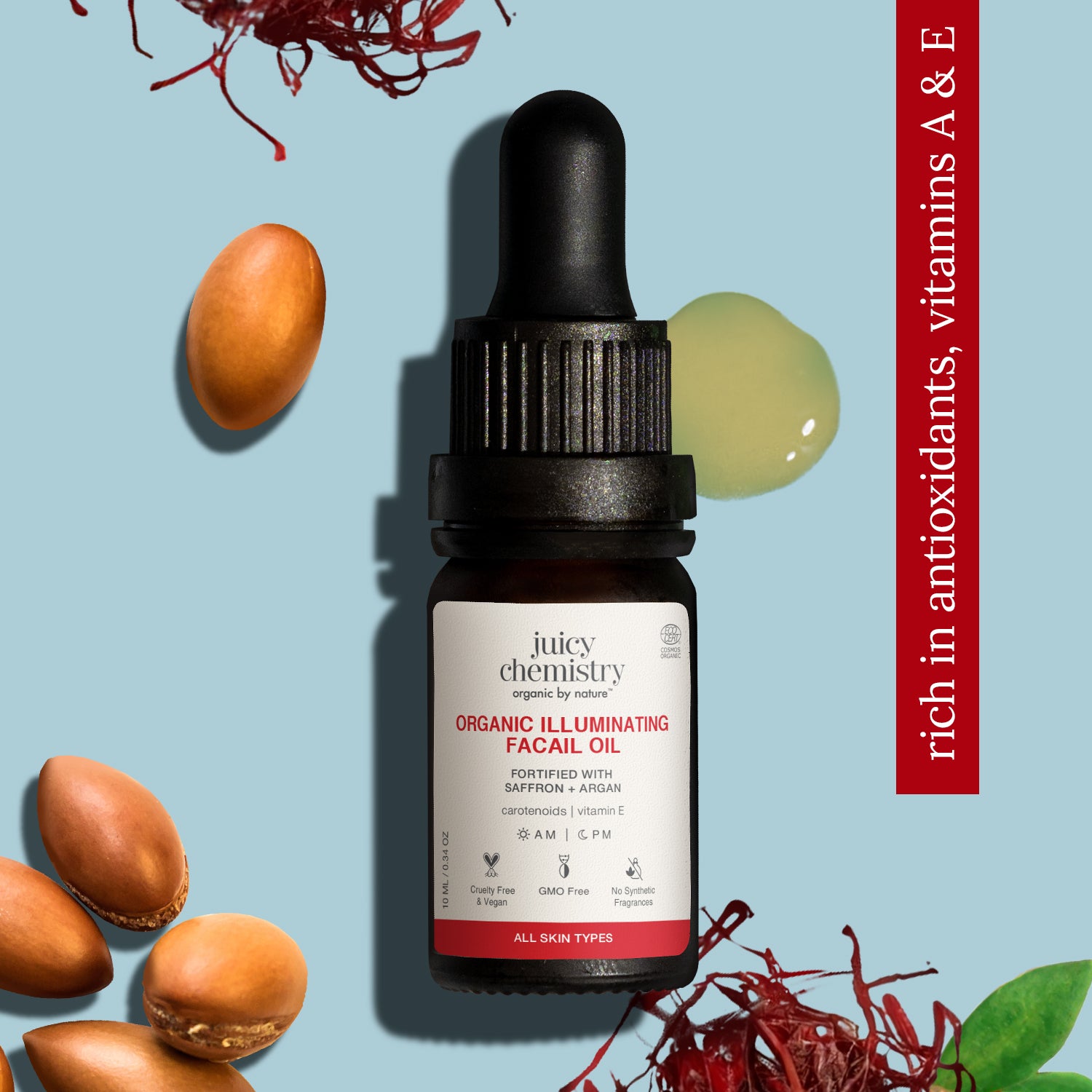 Saffron and Red Raspberry Facial Oil