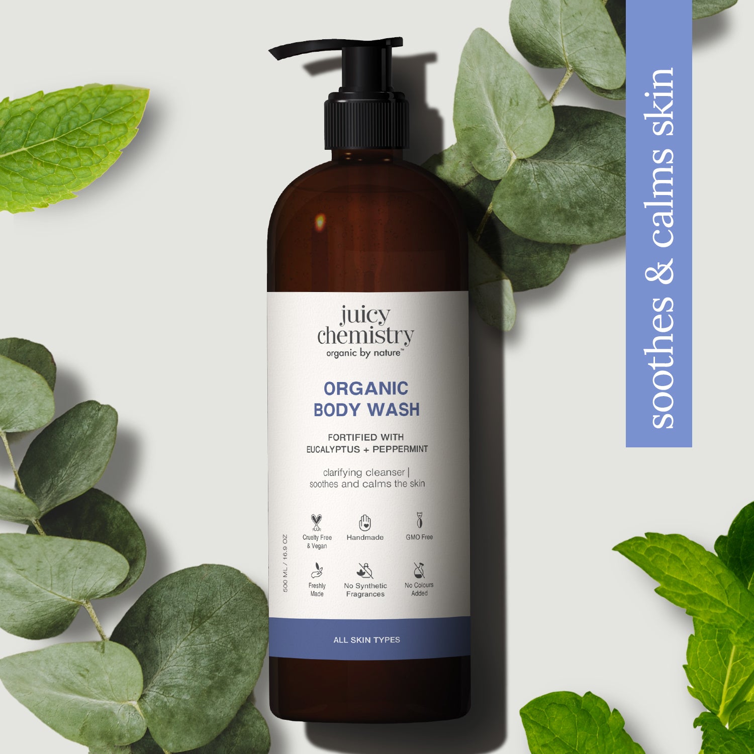 Eucalyptus and Peppermint Body Wash, 500 ml