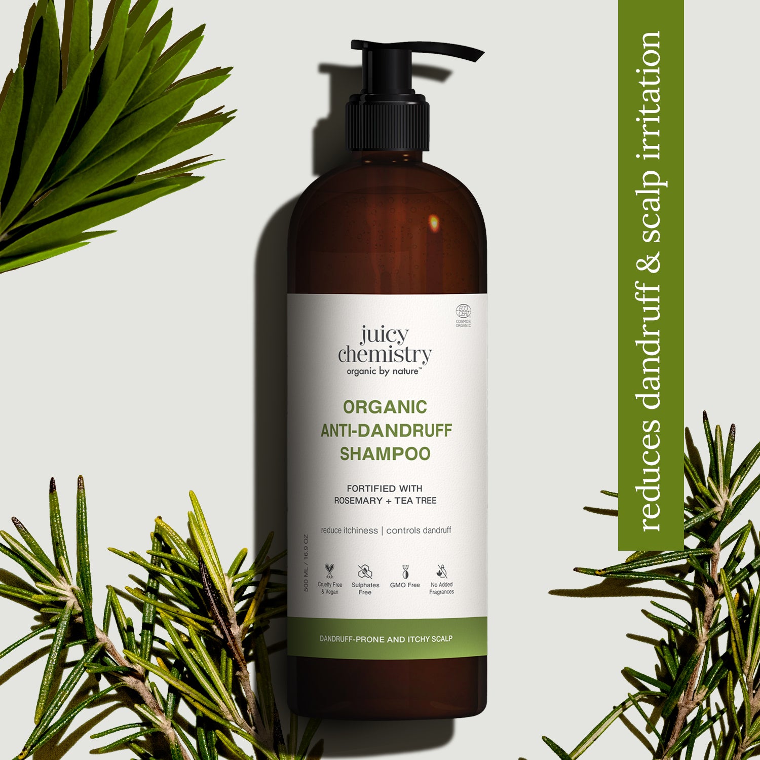 Baobab, Rosemary and Tea Tree Shampoo, 500 ml