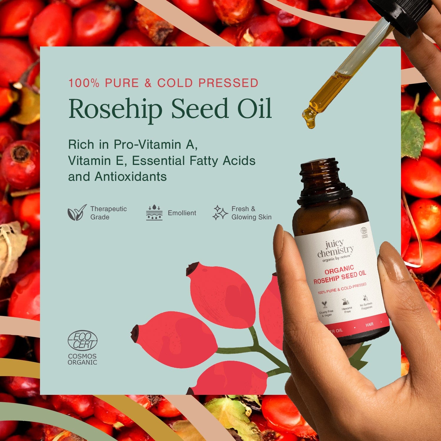 Organic Rosehip Seed Oil