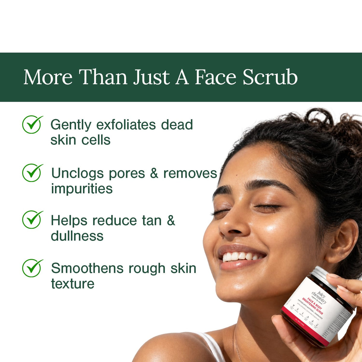 Dewy & Sunkissed Glow Combo | Brightening Scrub + Saffron Face Wash + Rose Water
