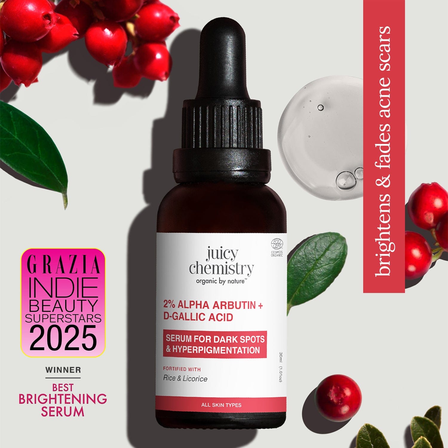 2% Alpha Arbutin + D-Gallic Acid Face Serum