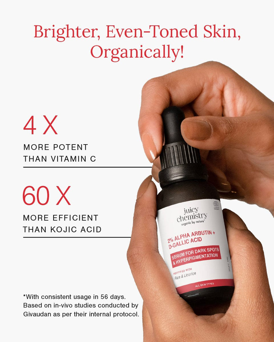 2% Alpha Arbutin + D-Gallic Acid Natural Face Serum (Freebie)