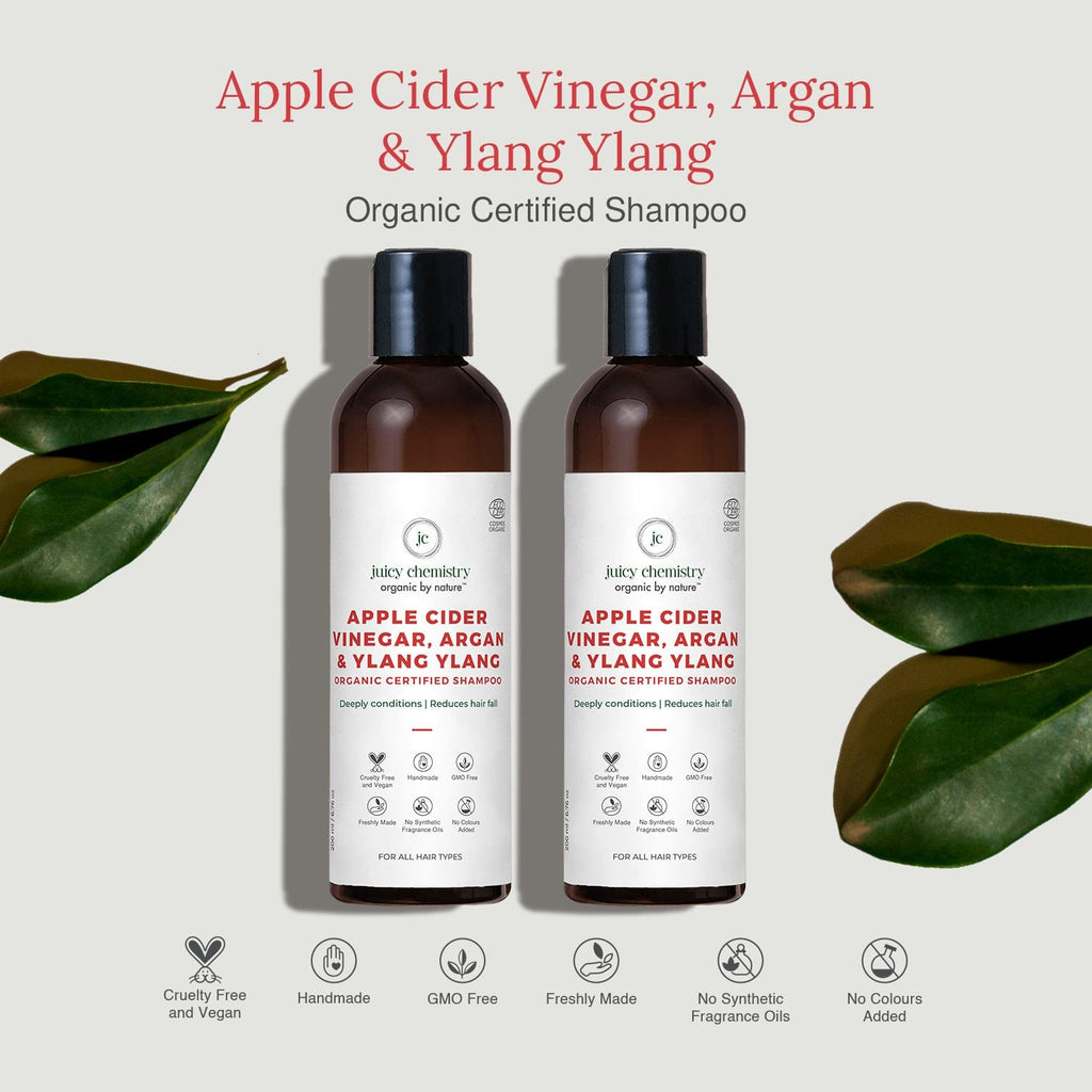 Apple Cider Vinegar Argan Ylang Ylang Shampoo Combo 2