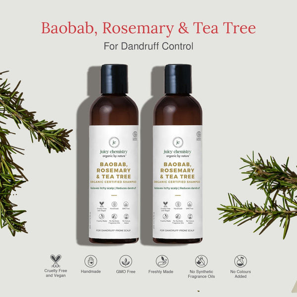 Boabab, Rosemary, Tea Tree Dandruff Shampoo Combo