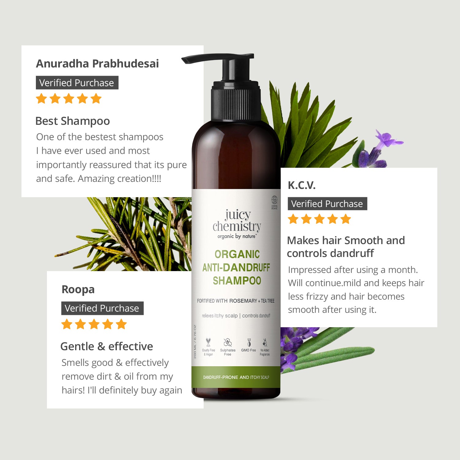 Baobab, Rosemary and Tea Tree Shampoo