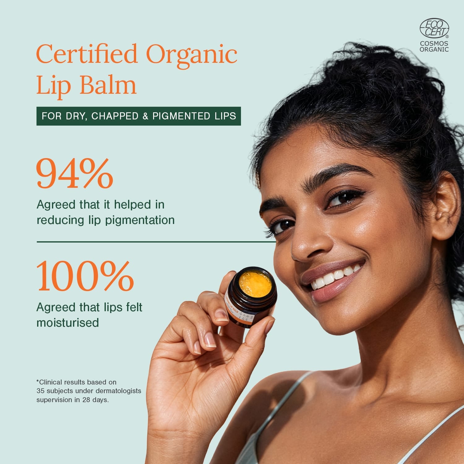 Organic Lip Balm Fortified with Blood Orange + Rosehip