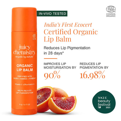 Organic Lip Balm Fortified with Blood Orange + Rosehip
