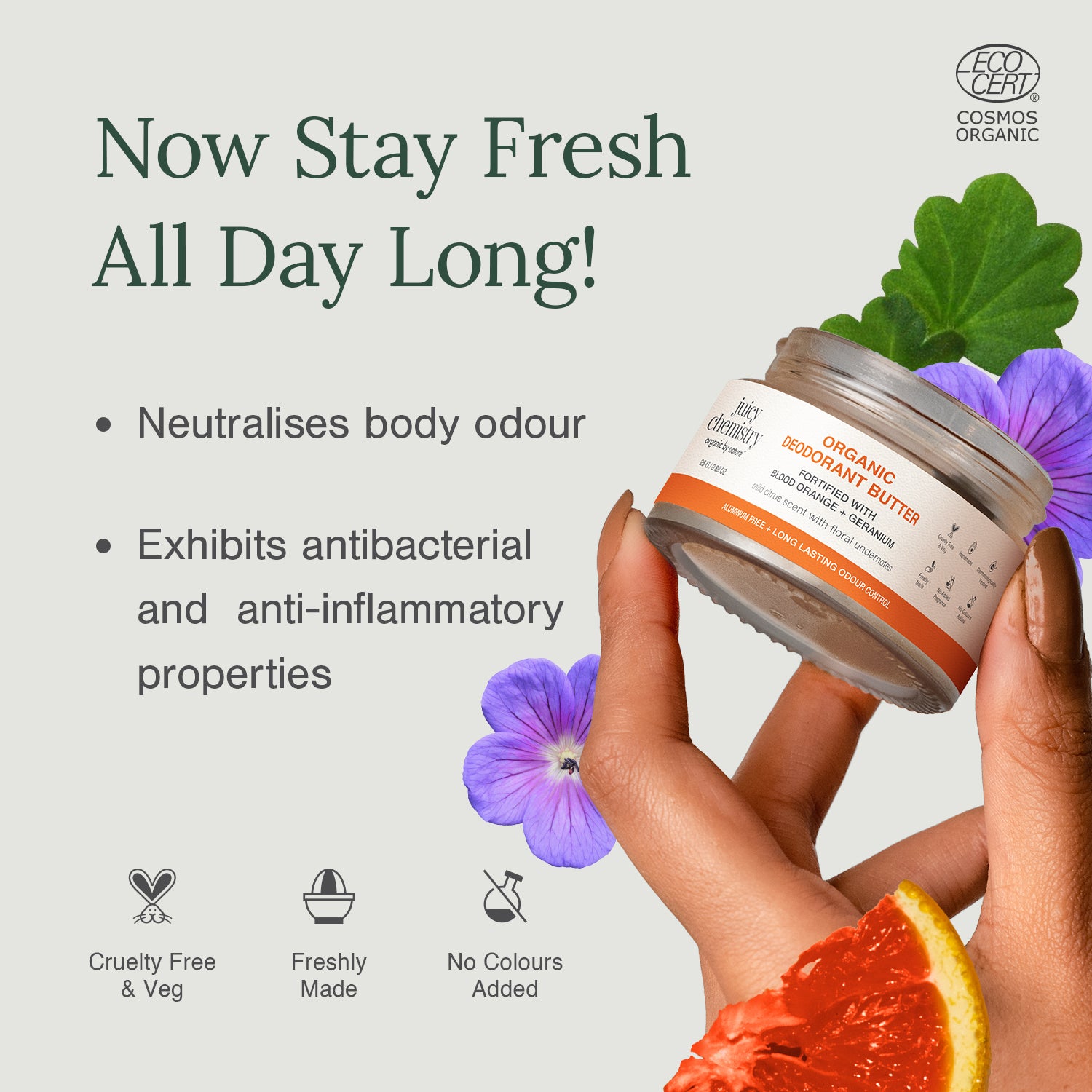 Blood Orange and Geranium Deodorant