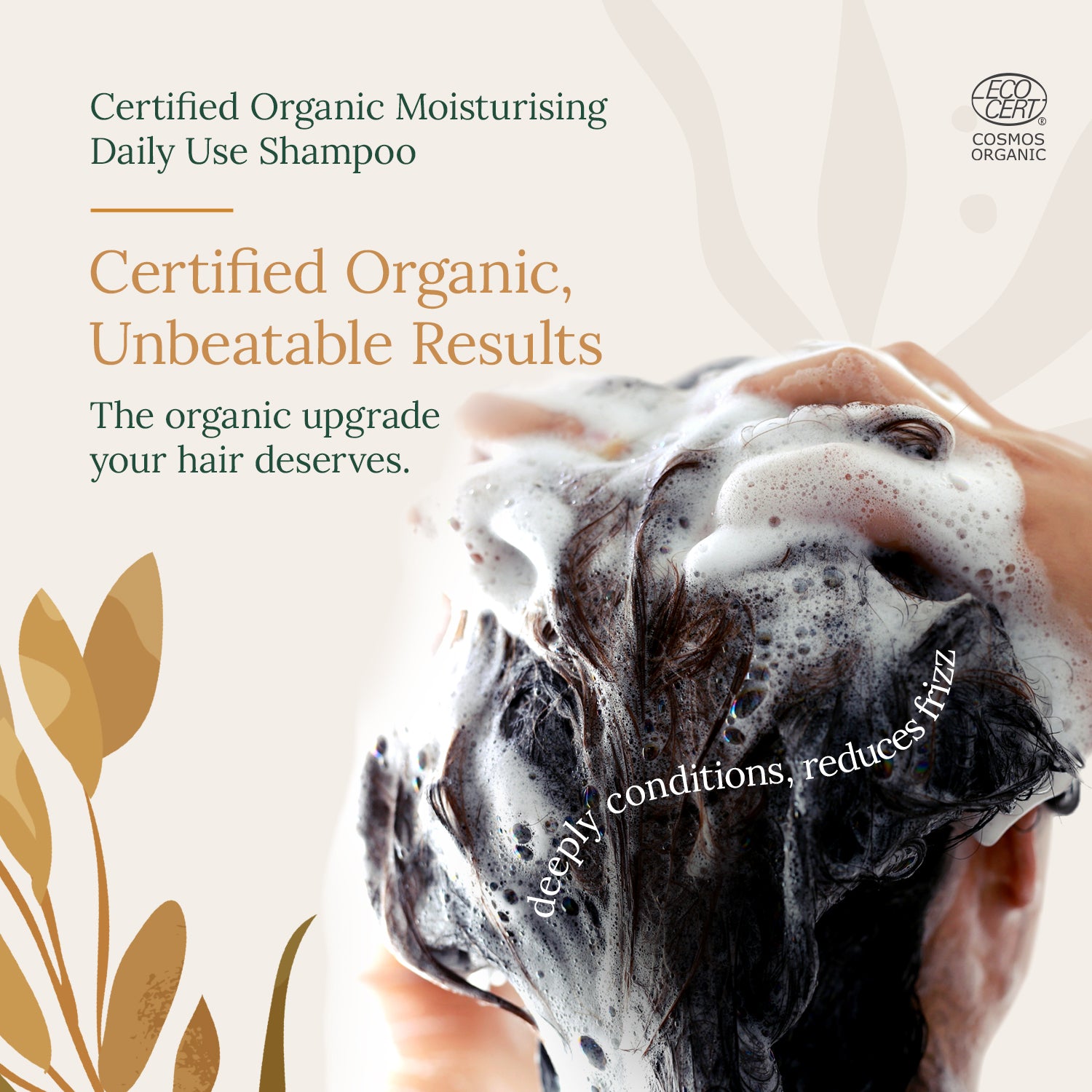 Certified Organic Moisturising Daily Use Shampoo