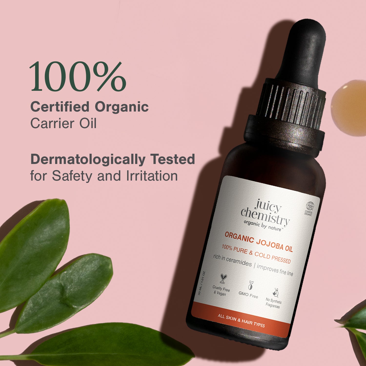 Cold Pressed Jojoba Carrier Oil..