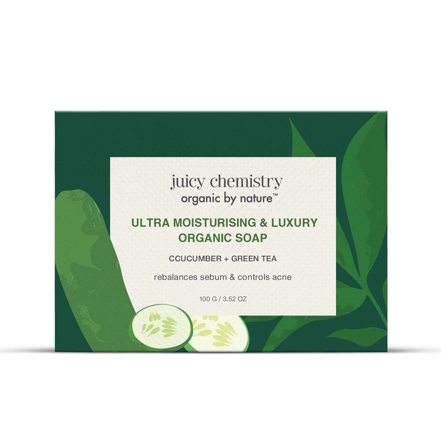 Ultra Moisturising & Luxury Soap Fortified with Cucumber + Green Tea