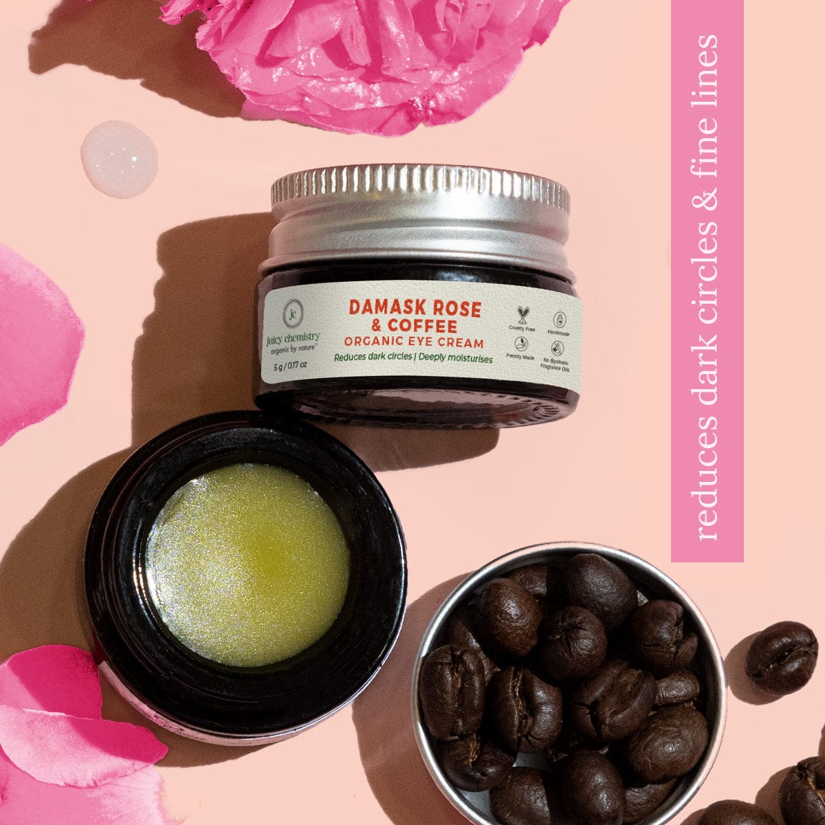 Damask Rose and Coffee Organic Under Eye Cream