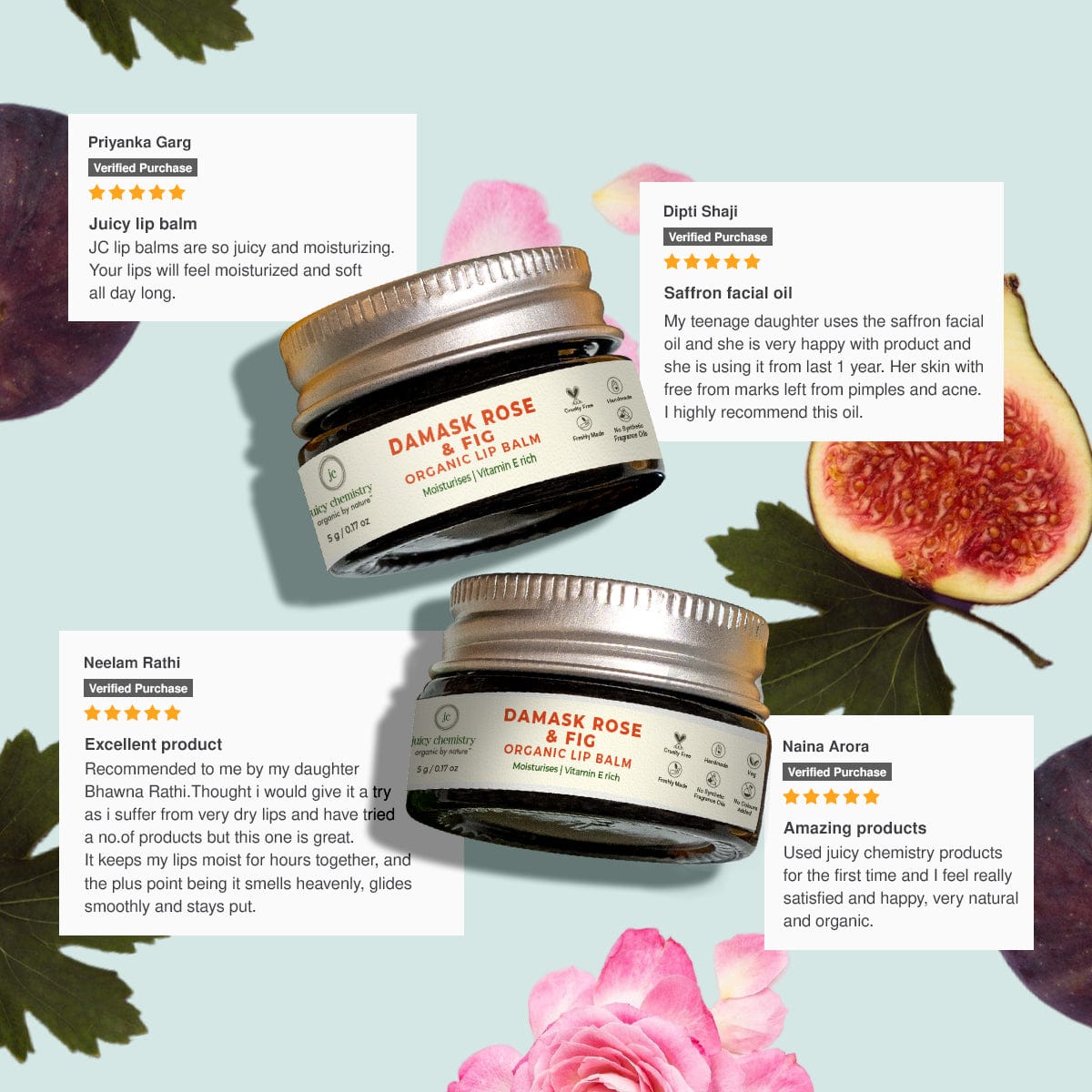 Damask Rose and Fig Organic Lip Balm - Product Reviews