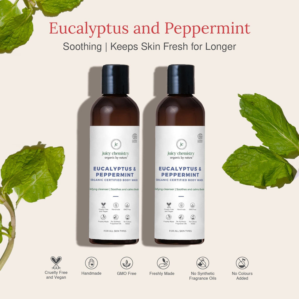 Eucalyptus and Peppermint Body Wash Combo 2