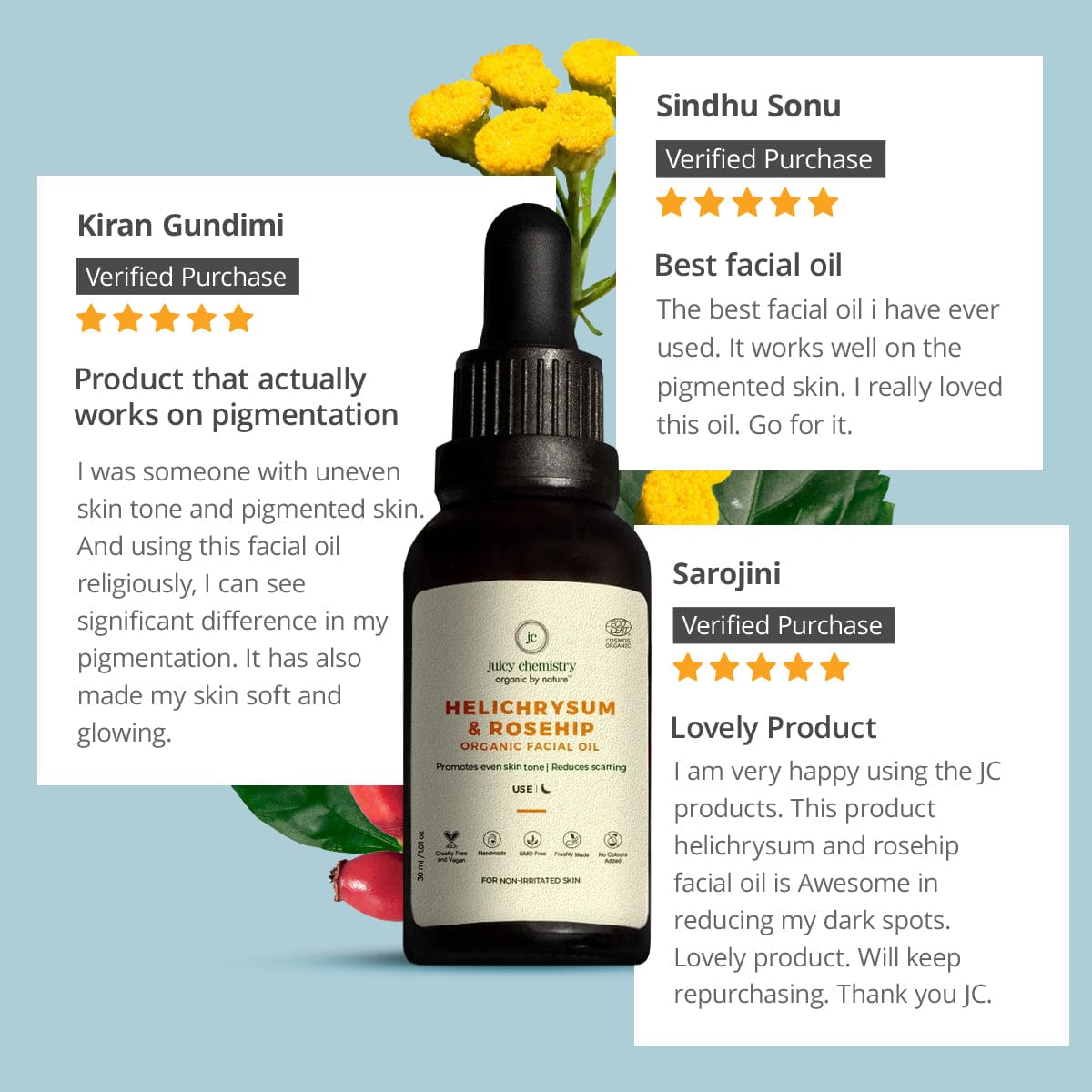 Helichrysum Rosehip Organic Facial Oil - Product Review