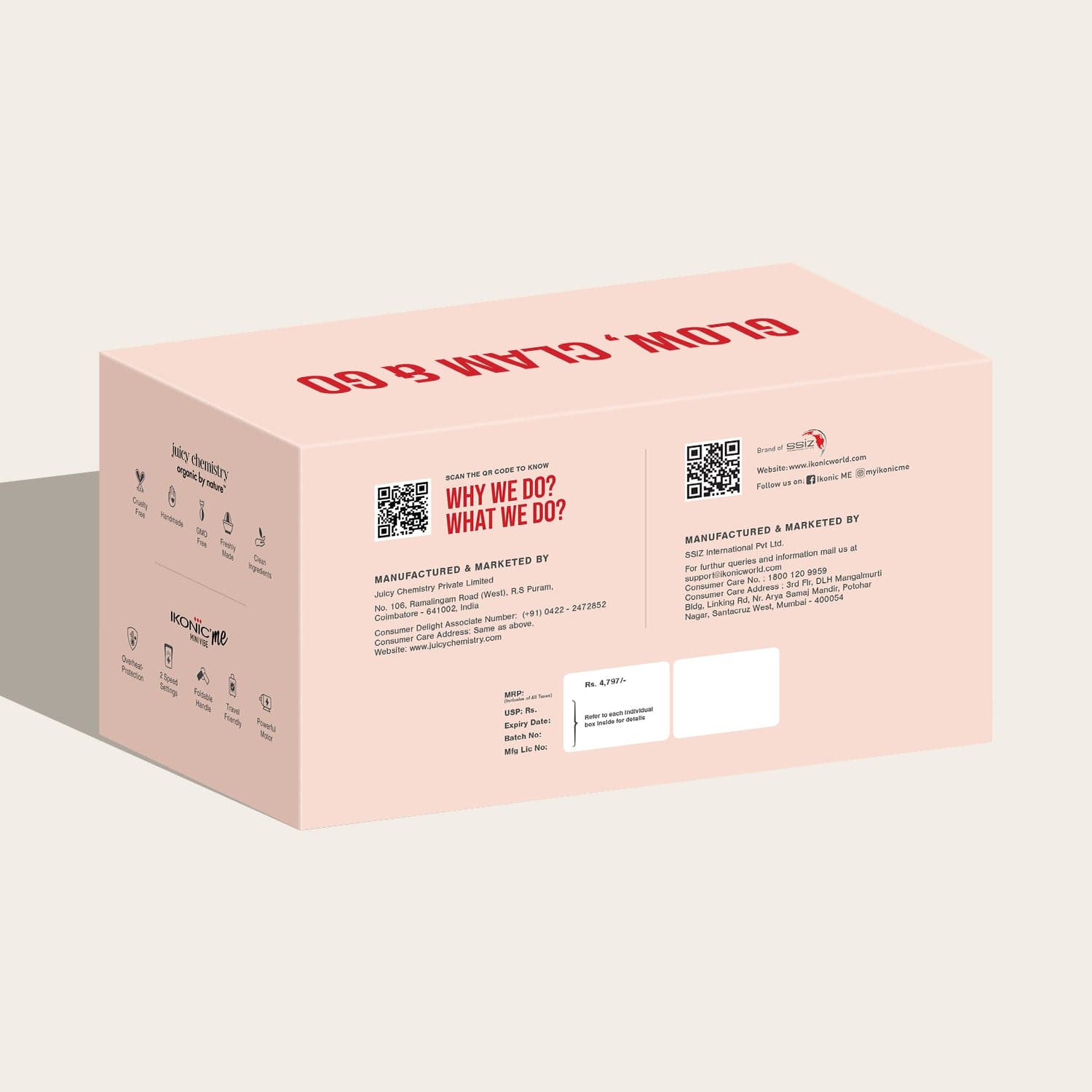 Juicy Chemistry x Ikonic Glow, Clam & Go Wedding Blowout & Beauty Gift Box 1