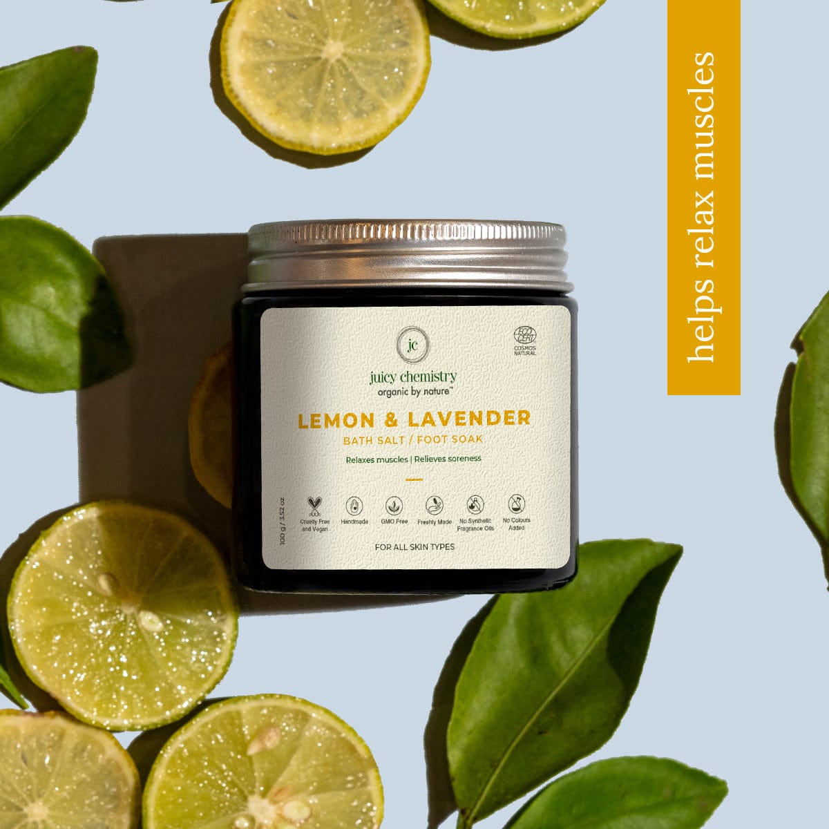 Lemon Lavender Organic Bath Salt Foot Soak