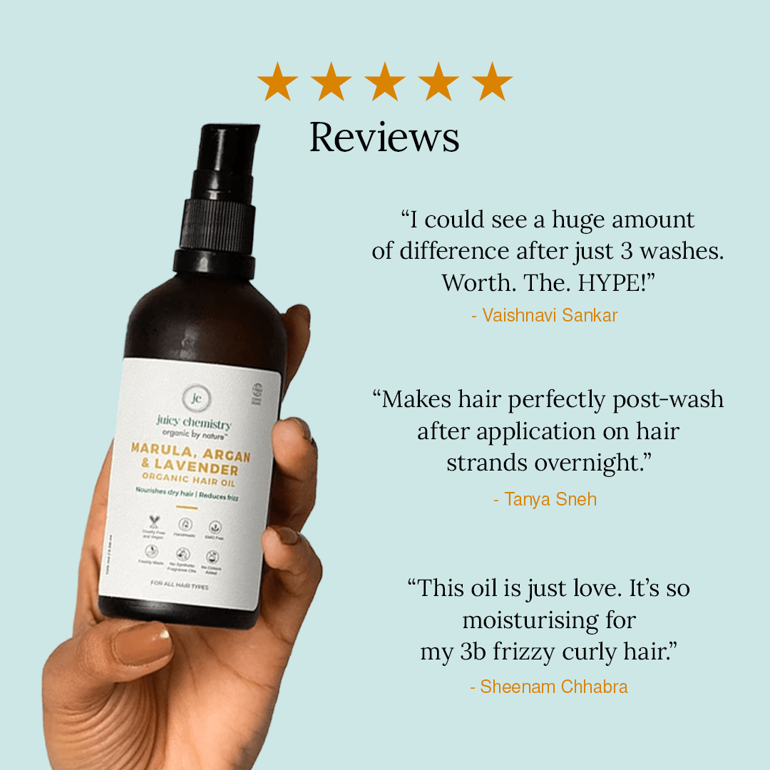 Marula, Argan and Lavender Organic Hair Oil - Product Review