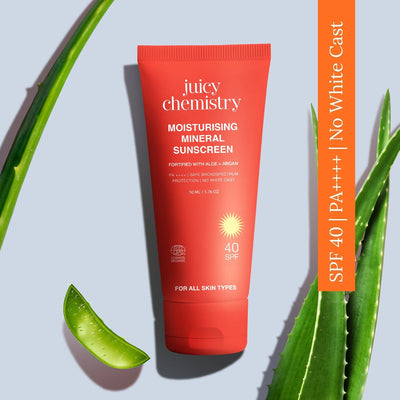 Moisturising Mineral Sunscreen Fortified with Aloe + Argan