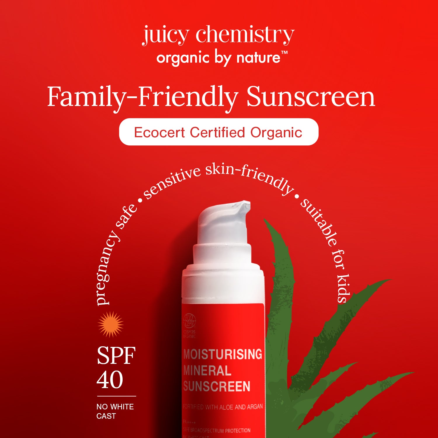 Moisturising Mineral Sunscreen SPF 40, PA++++