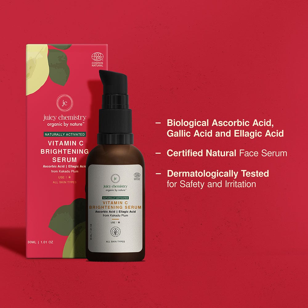 Natural Vitamin C Skin Brightening Serum - Product Certification