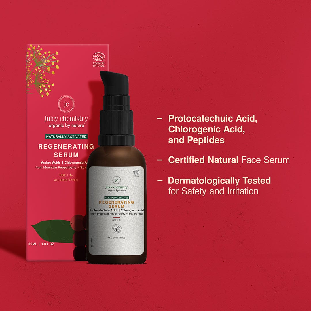 Naturally Activated Skin Regenerating Serum for Face - Clinically Tested Product