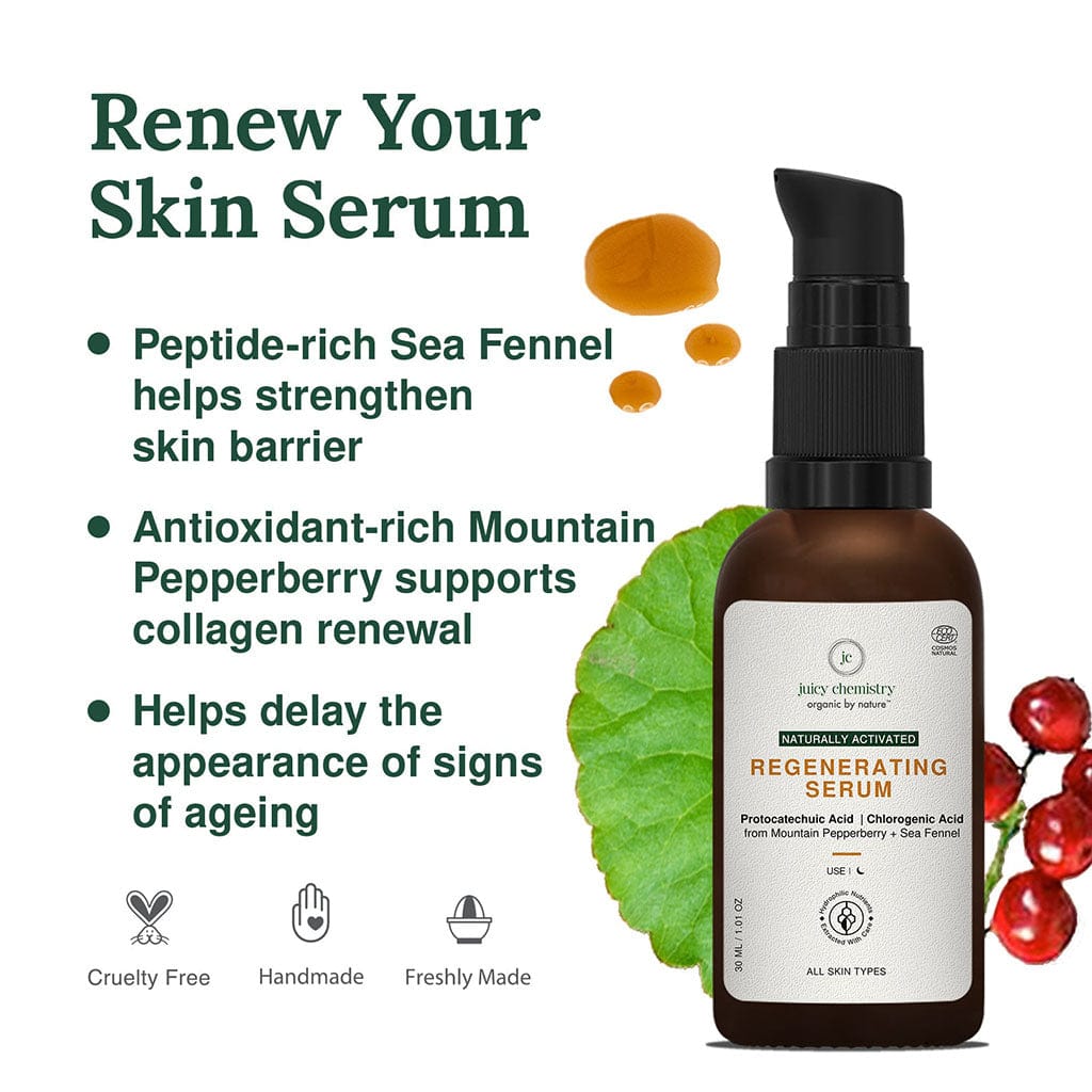 Naturally Activated Skin Regenerating Serum for Face - Product Benefits