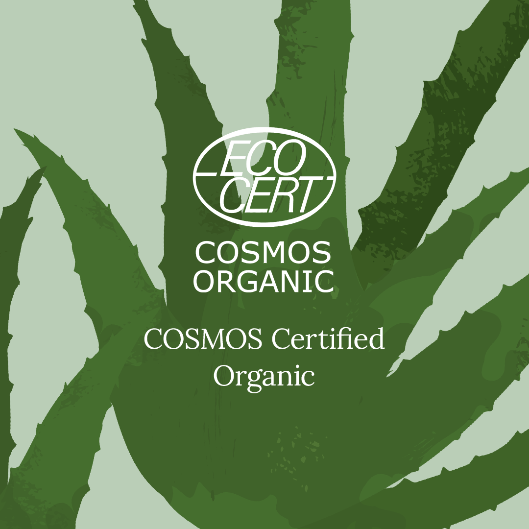 Organic Aloe Vera Hydrosol for Skin is EOCERT COSMOS Certified Organic