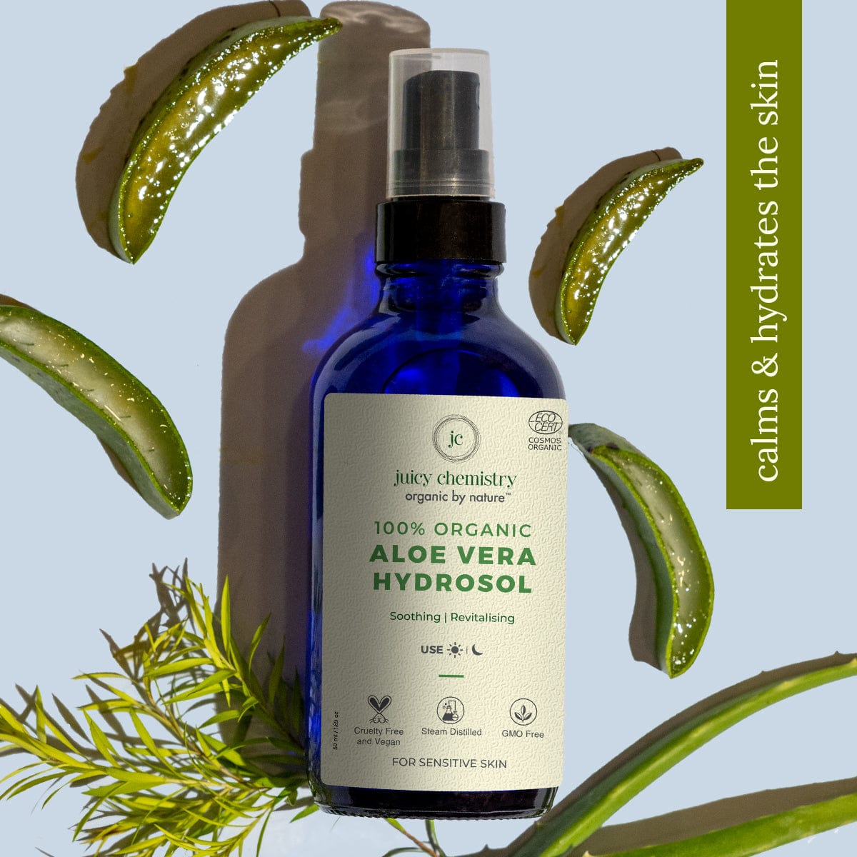 Organic Aloe Vera Hydrosol for Skin