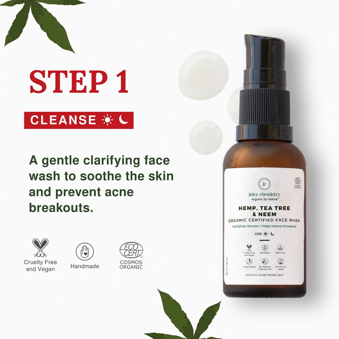 Organic and Naturally Activated Anti Acne Kit - Step 1 Cleanse