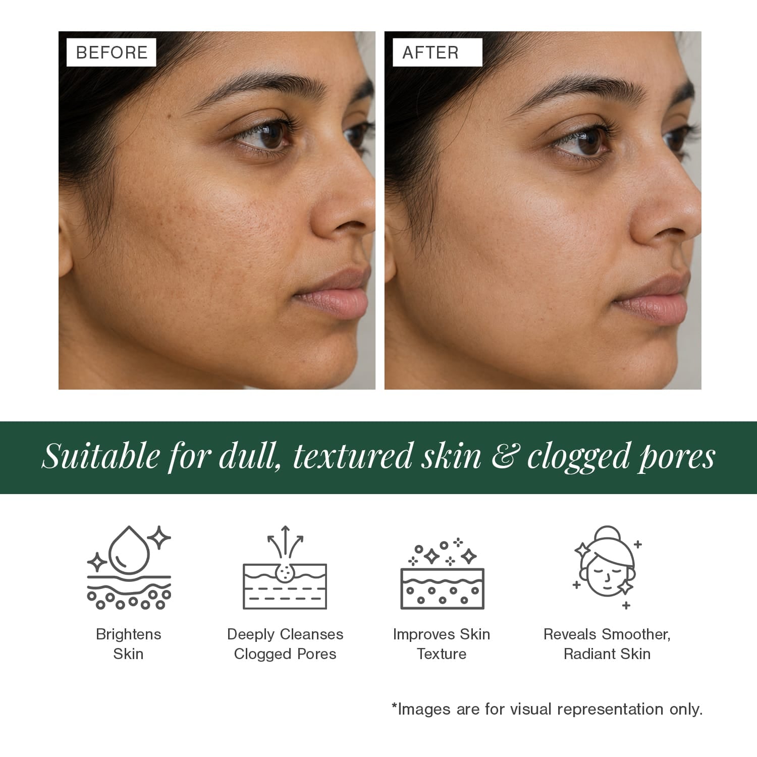 Certified Organic Brightening Enzyme Cleanser Fortified with Rice + Hydrolysed Wheat Protein