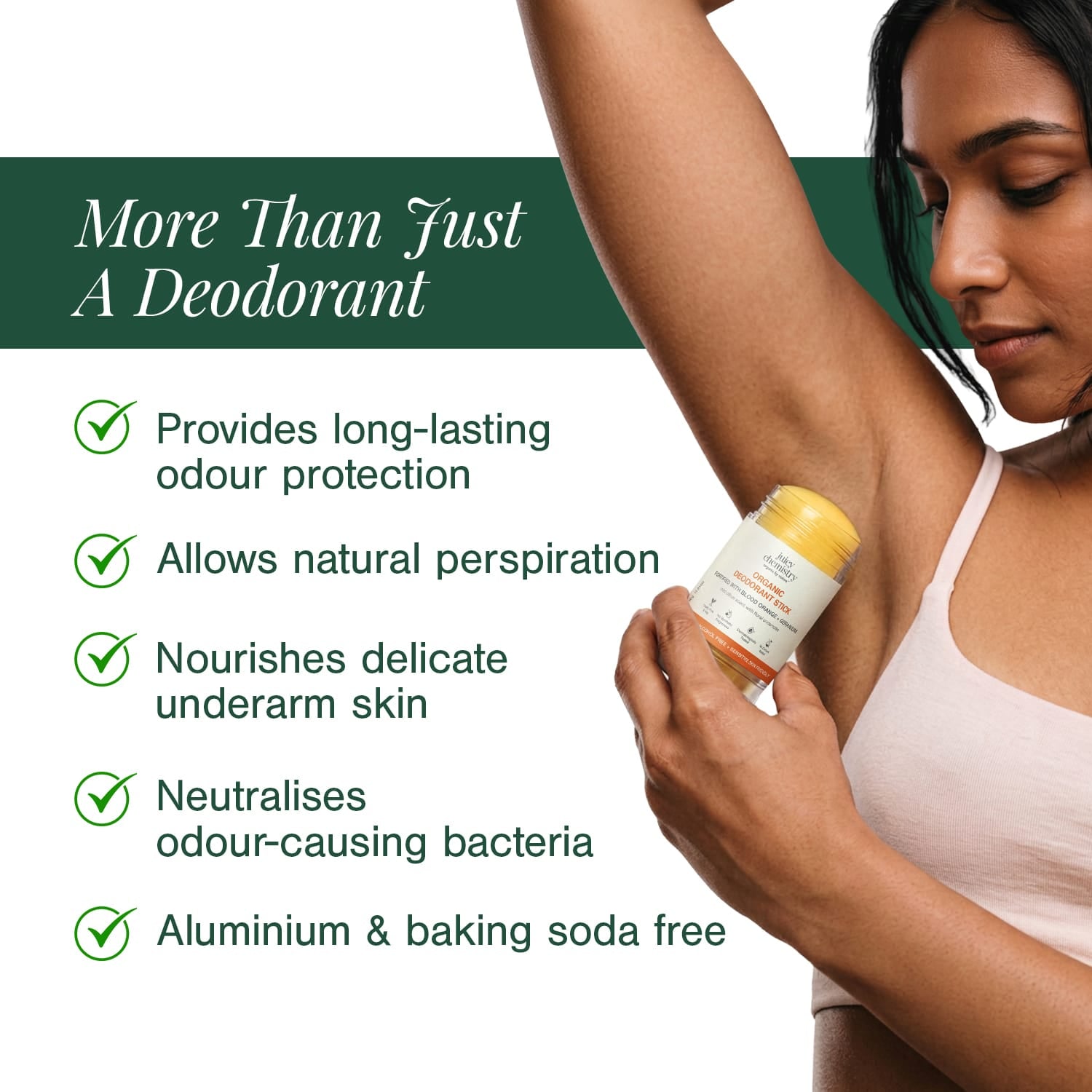 Organic Deodorant Fortified with Blood Orange + Geranium
