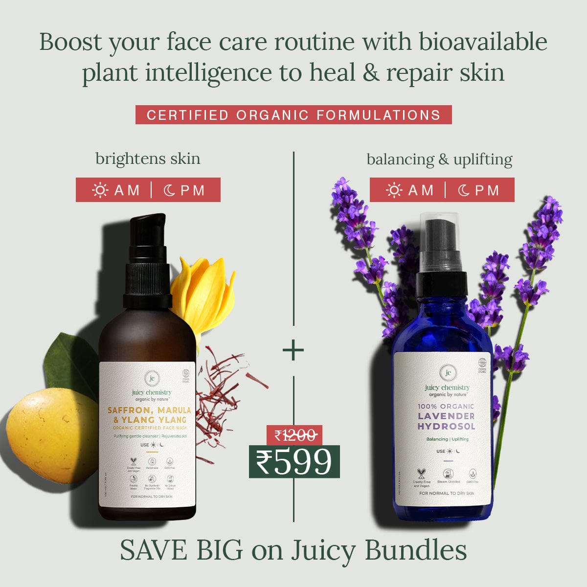 Organic Face Care Routine Bundle