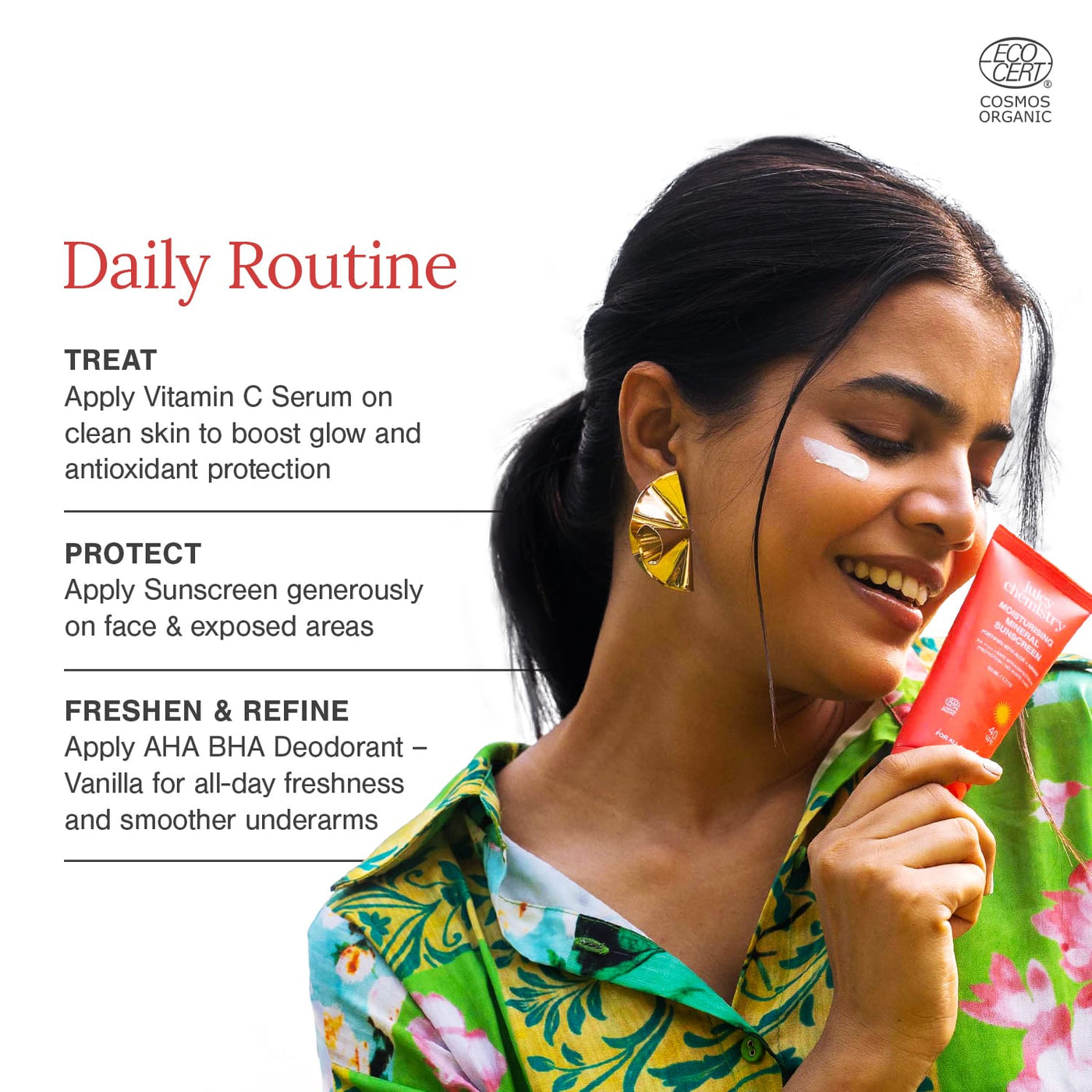 AM Sun Protection Kit | Brightening, UV Protection & Odour Control Skincare Set image 3