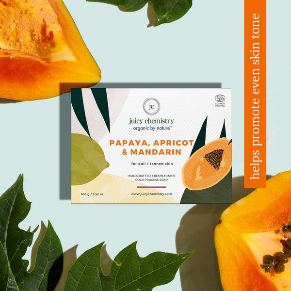 Papaya Apricot Mandarin Organic Face Body Soap