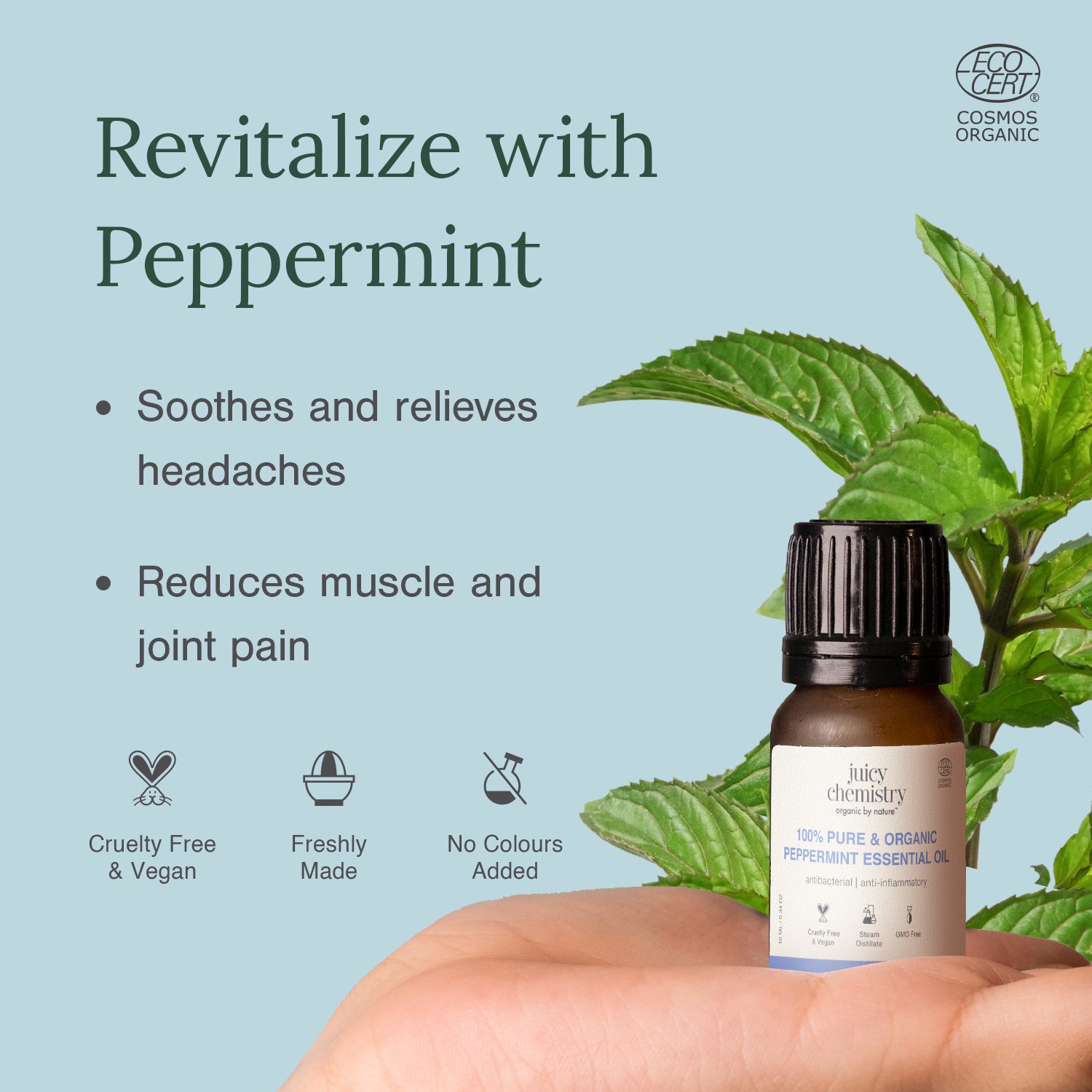 Certified Organic Peppermint Essential Oil