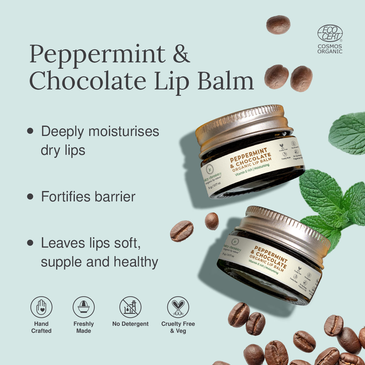 Peppermint and Chocolate Lip Balm