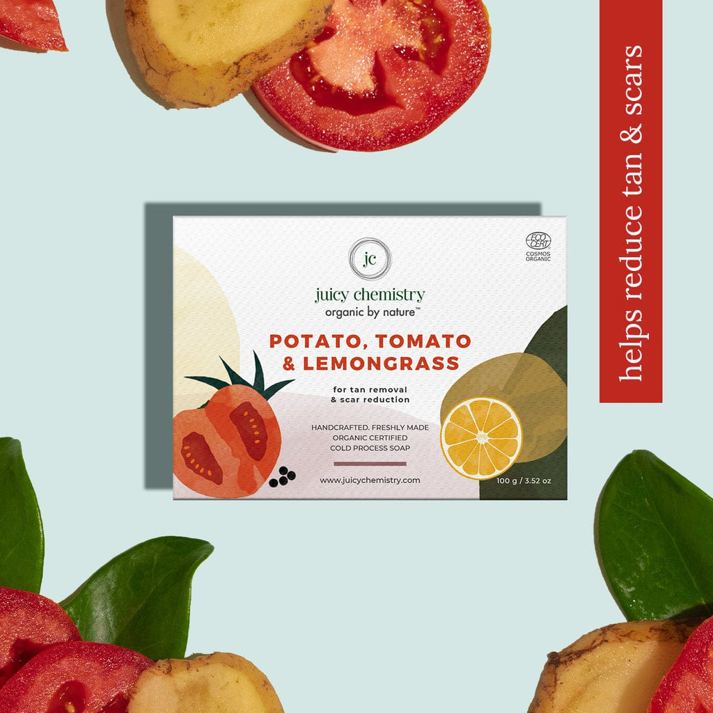 Potato Tomato Lemongrass Organic Face Body Soap