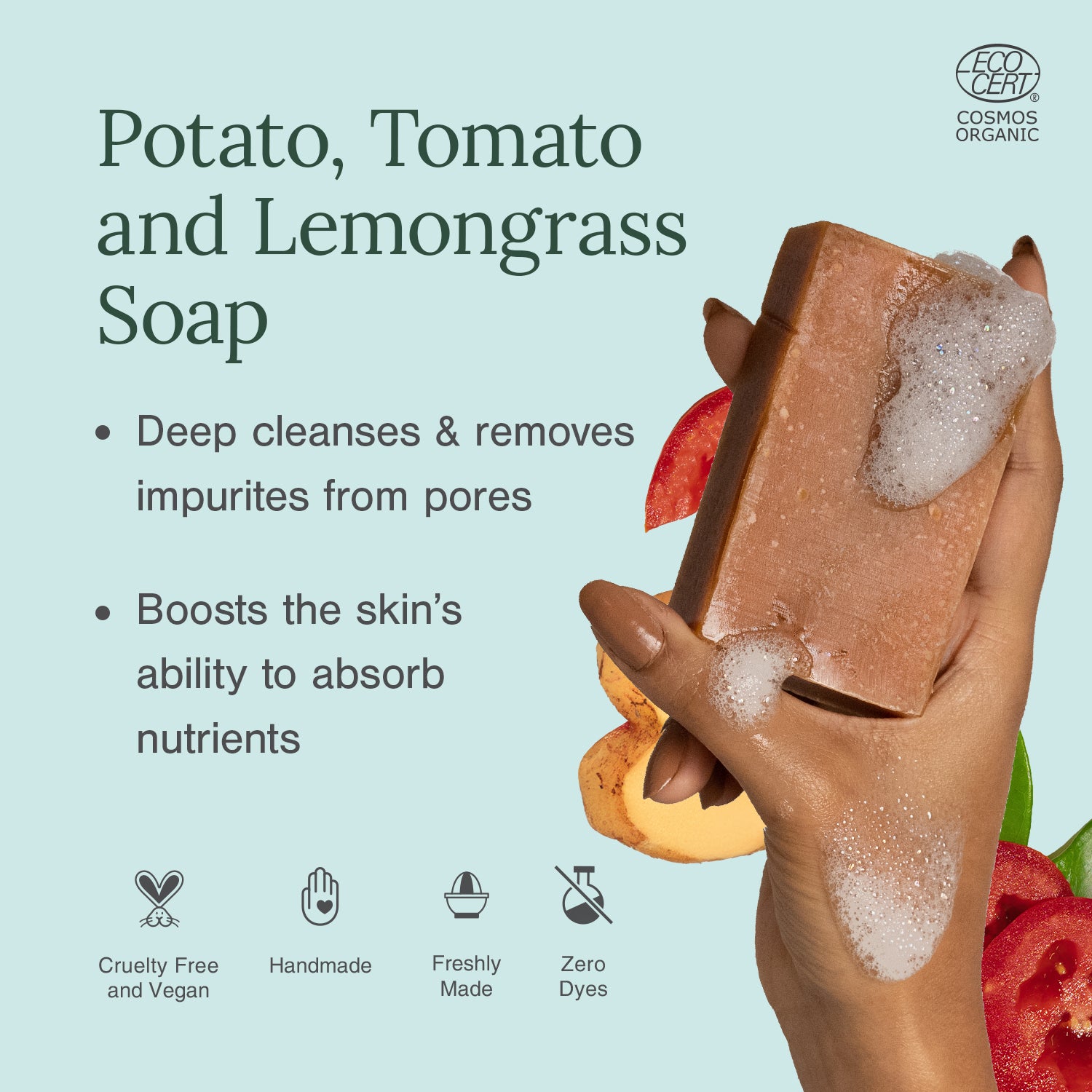 Potato, Tomato and Lemongrass Soap