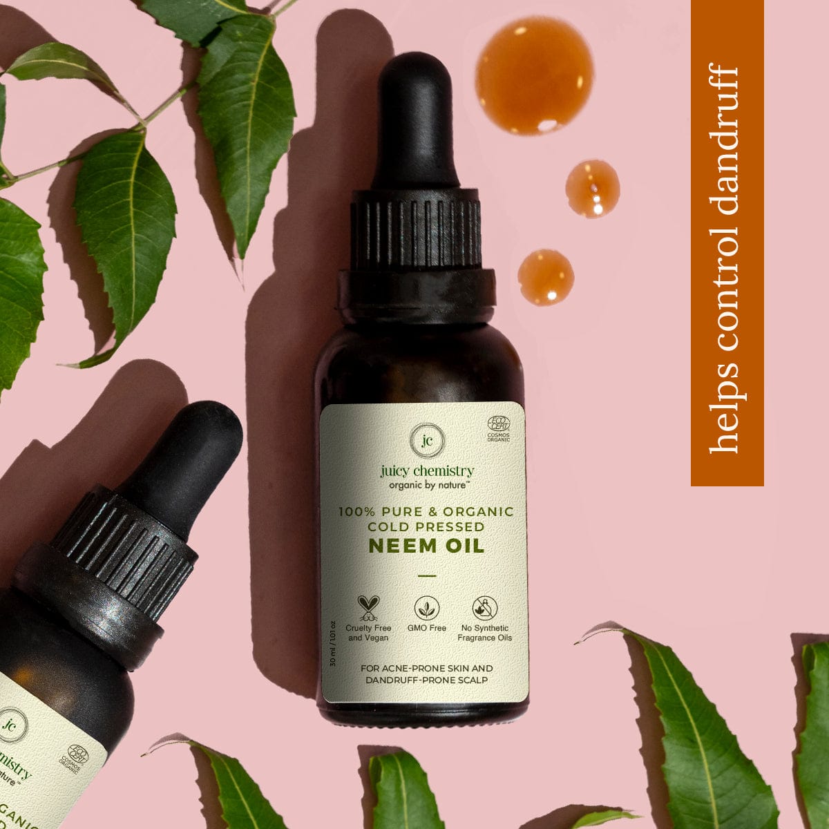 Pure and Organic Cold Pressed Neem Carrier Oil for Hair