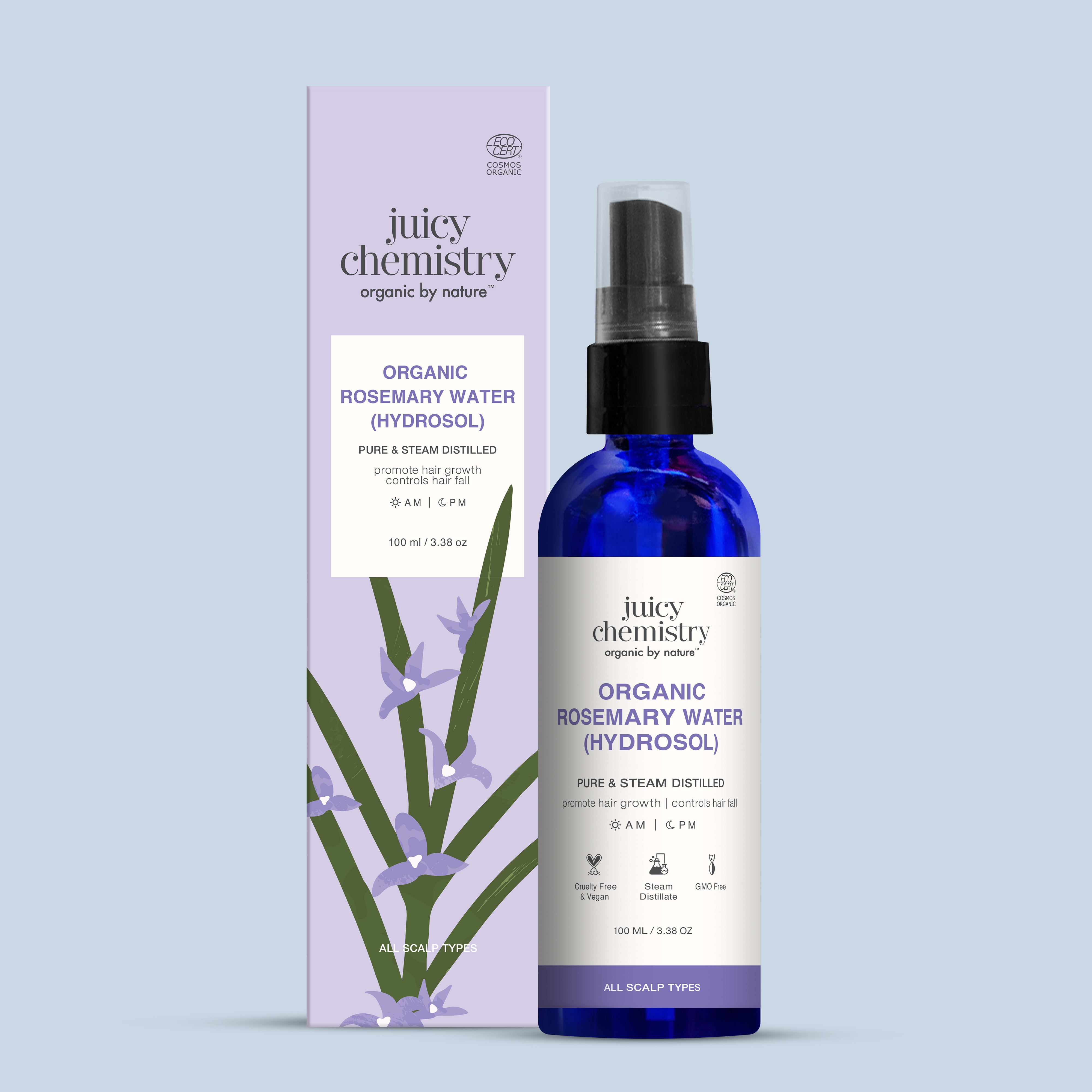 Organic Rosemary Water (Hydrosol)